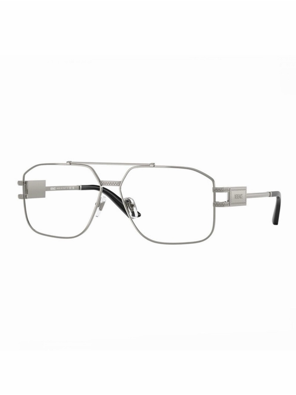 NEW Versace VE1302 1001 Gunmetal Eyeglasses Authentic